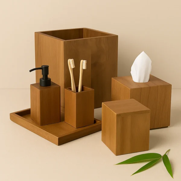 PAIVI ACACIA WOOD VANITY SET – SET OF 6