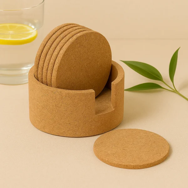 PAIVI CORK TEA COASTERS - SET OF 4