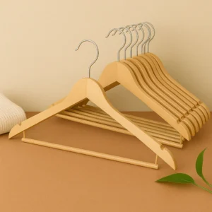 PAIVI WOODEN SHIRT HANGER - SET OF 12