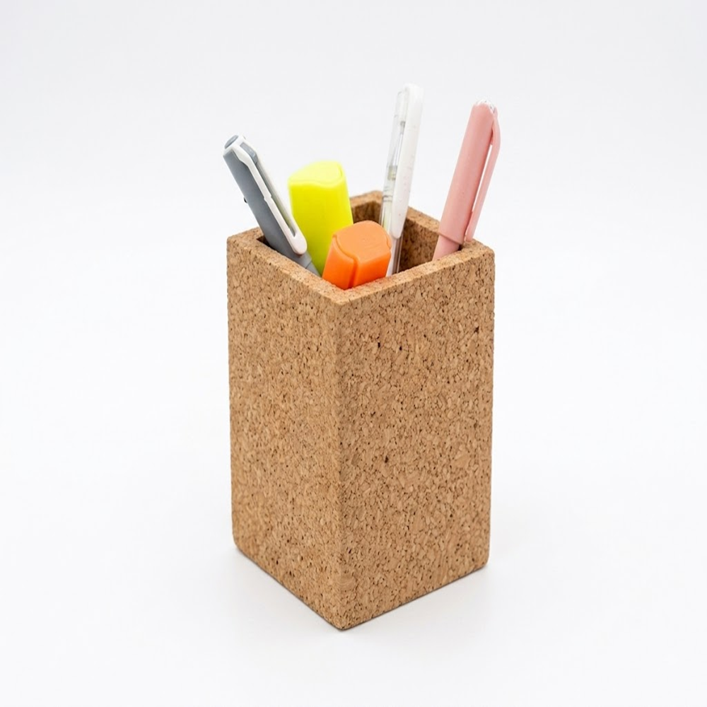 PAIVI Fine Grain Cork Square Pen Holder - Image 4