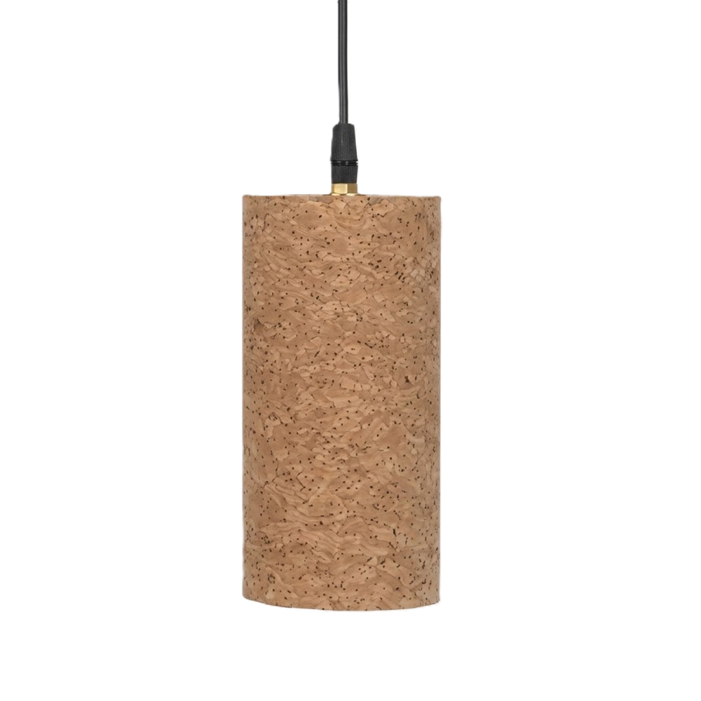 PAIVI Cork Cylinder Hanging Light