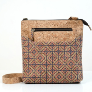 PAIVI Diagonal Pattern Cork Sling Bag