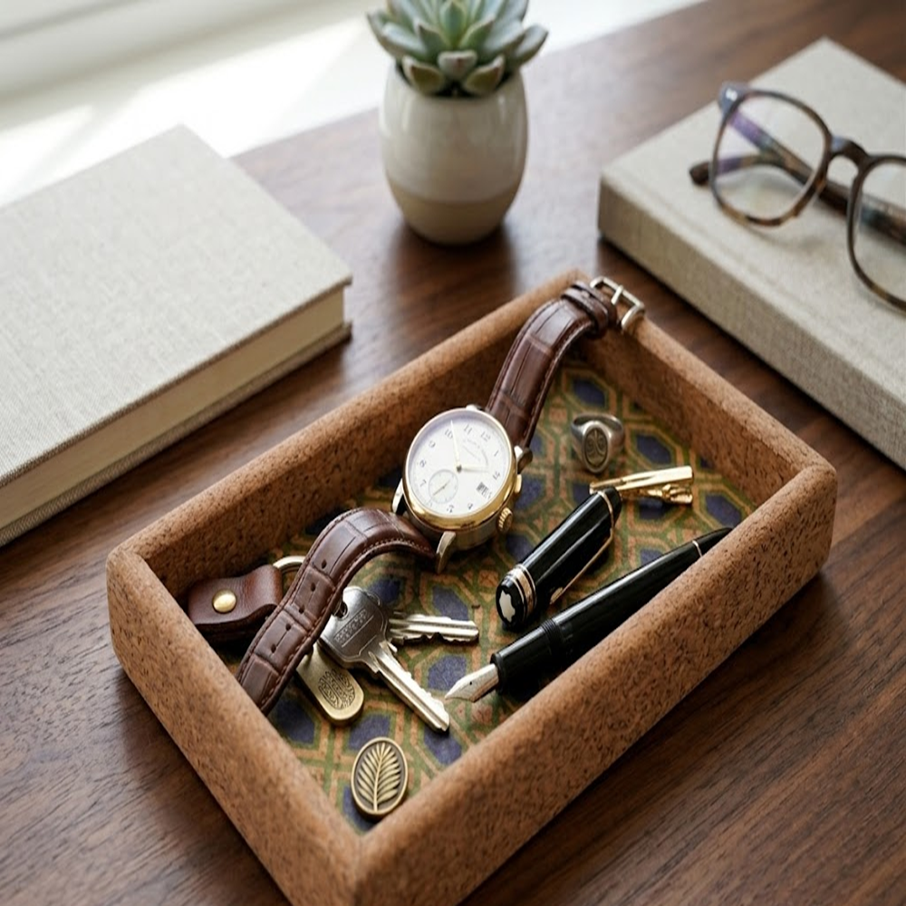 PAIVI Printed Pattern Cork Serving Tray - Image 4