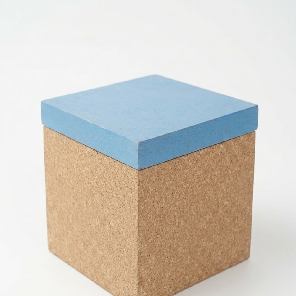 PAIVI Painted Lid Small Cork Gift Box - Image 4