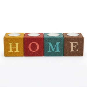 PAIVI Cork HOME Block T-Light Holder