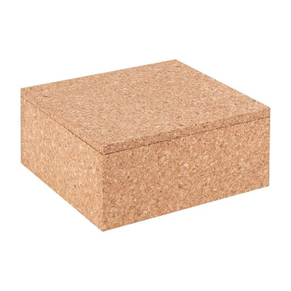 PAIVI Natural Cork Small Packaging Box with Hinged Lid - Image 3