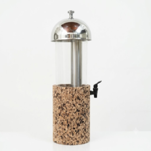 PAIVI Cork Juice Dispenser with Metal Tap & Transparent Tube