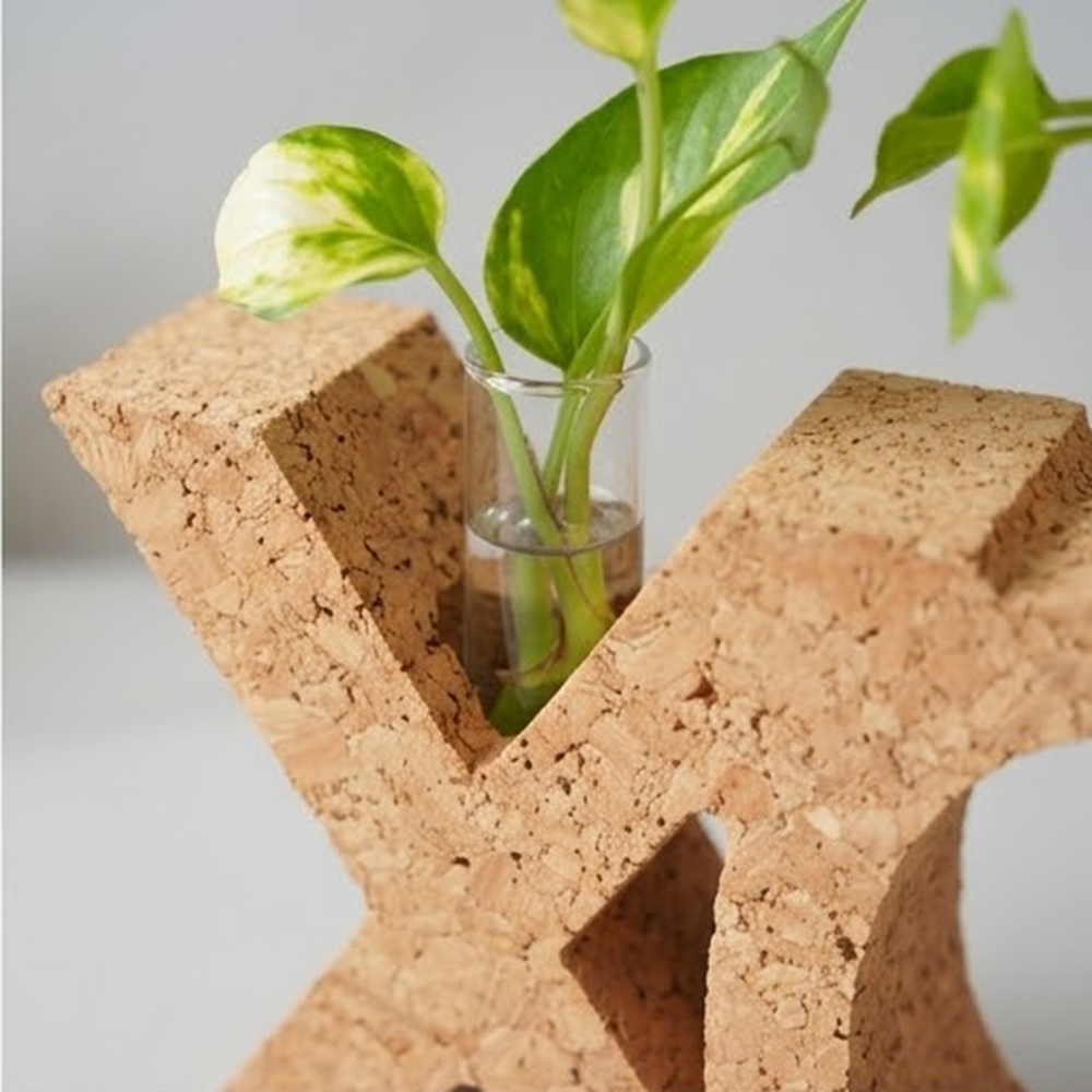 PAIVI XOXO Cork Letter Planter - Image 3