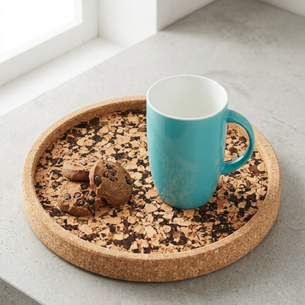 PAIVI Round Chocochip Cork Tray - Image 3