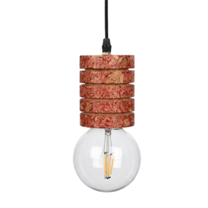 PAIVI Cork Ring Globe Hanging Light Stacked Shade