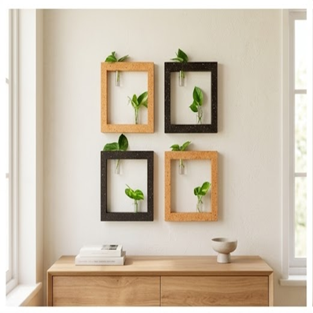 PAIVI Square Frame Cork Planter - Image 3