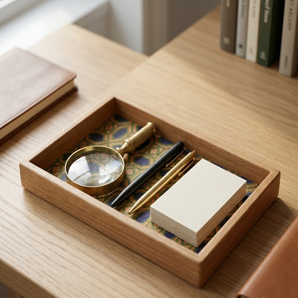 PAIVI Printed Pattern Cork Serving Tray - Image 2
