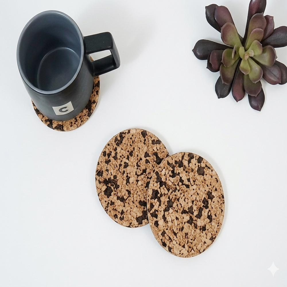PAIVI Premium Chocochip Cork Coaster