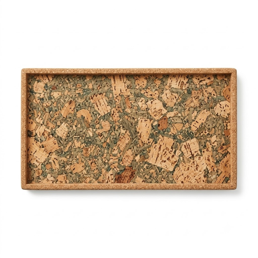 PAIVI Olive Print Cork Serving Tray