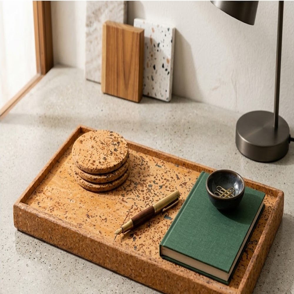 PAIVI Aqua Cork Serving Tray - Image 3