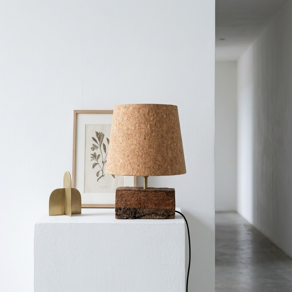 PAIVI Tapered Cork Table Lamp - Image 4