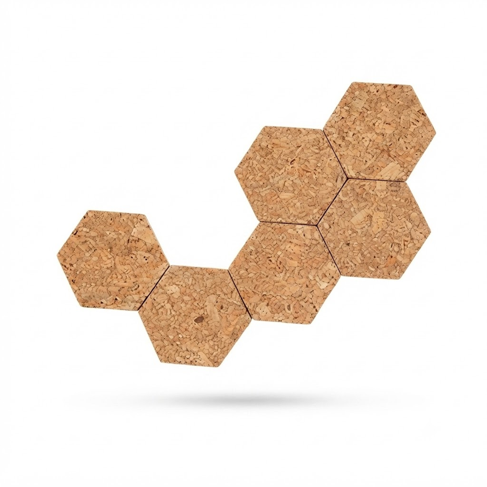 PAIVI Hexagon Cork Wall Decor Chain