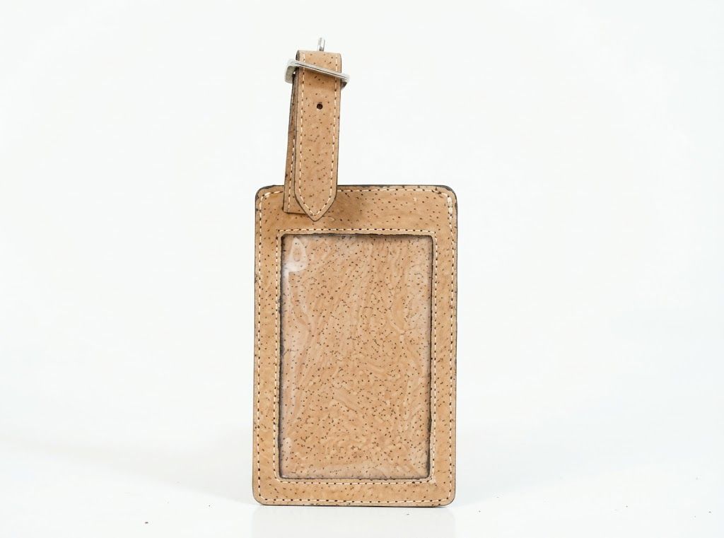 PAIVI Slim Cork I-Card & Luggage Tag Holder