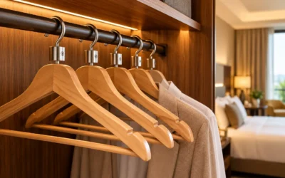 Anti-Theft Wooden Hangers for Hotels: How to Cut Wardrobe Replacement Costs