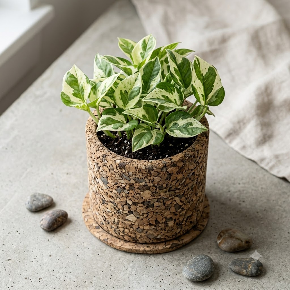 PAIVI Natural Grain Cork Planter - Image 4