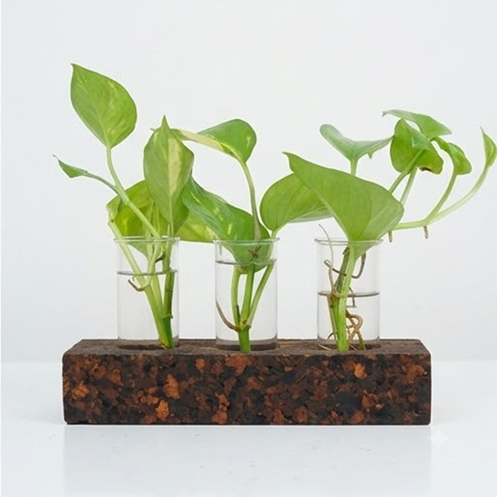 PAIVI Bark Texture Three-Hole Planter - Image 4