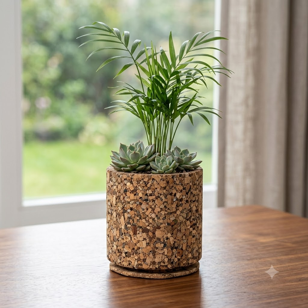 PAIVI Natural Grain Cork Planter - Image 2