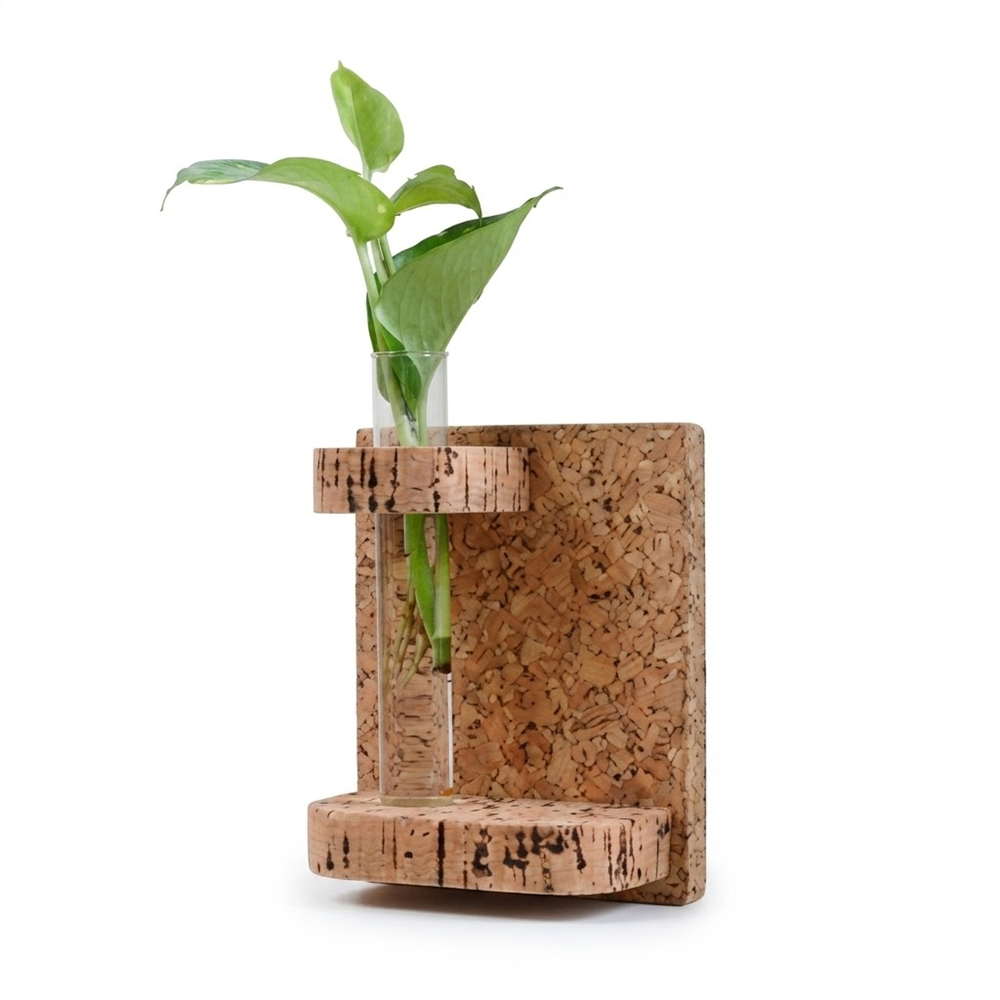 PAIVI Cork Wall Shelf Planter