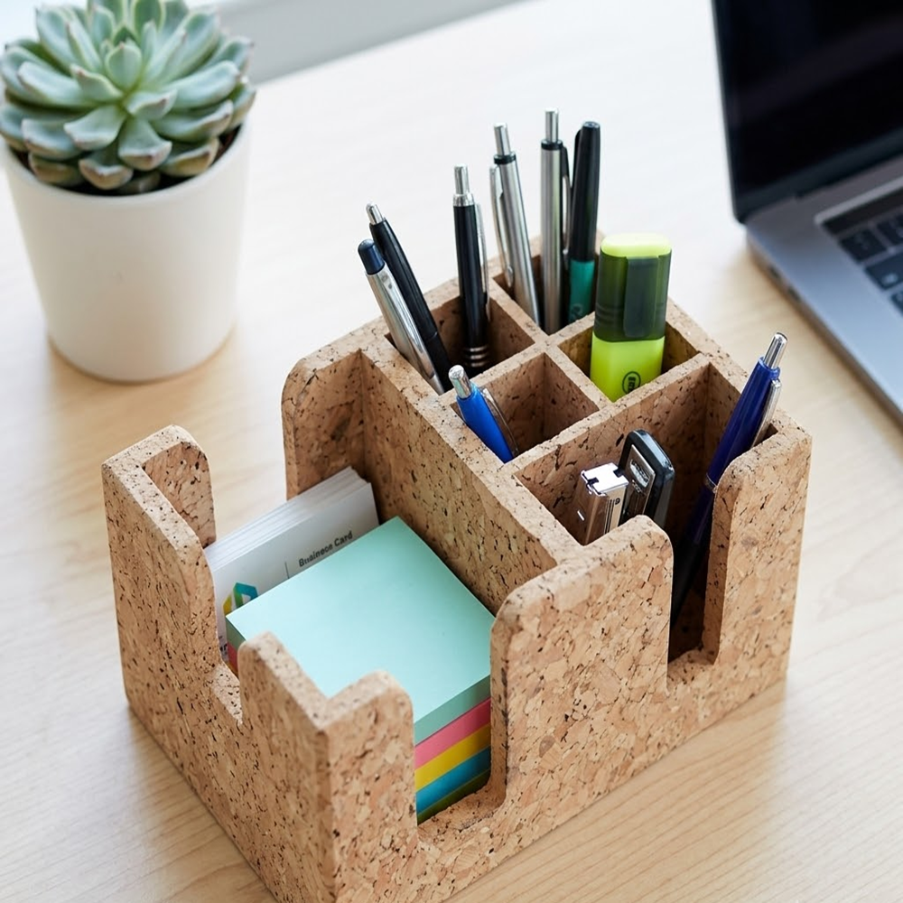 PAIVI Multi-Slot Cork Bar Organizer - Image 4