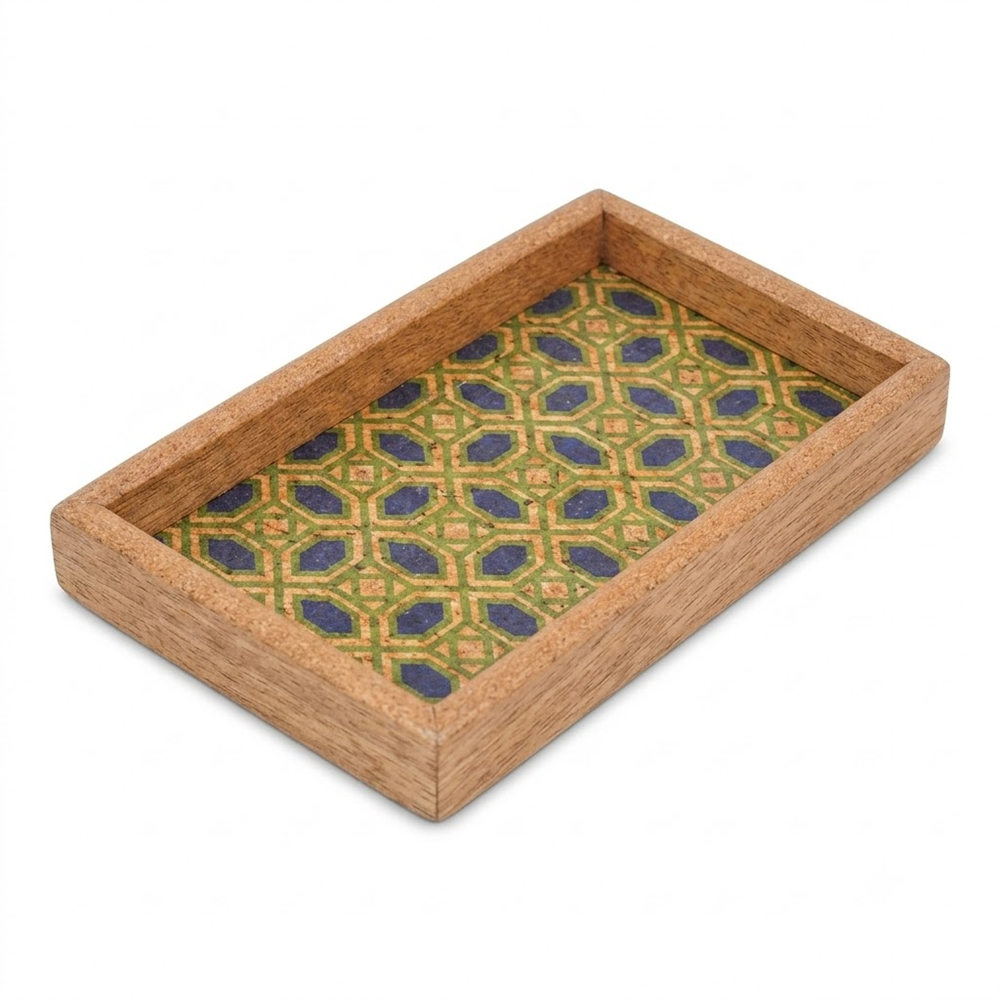 PAIVI Printed Pattern Cork Serving Tray - Image 3