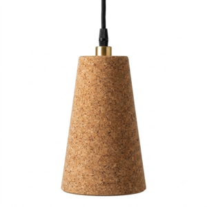 PAIVI Natural Cork Tapered Hanging Light