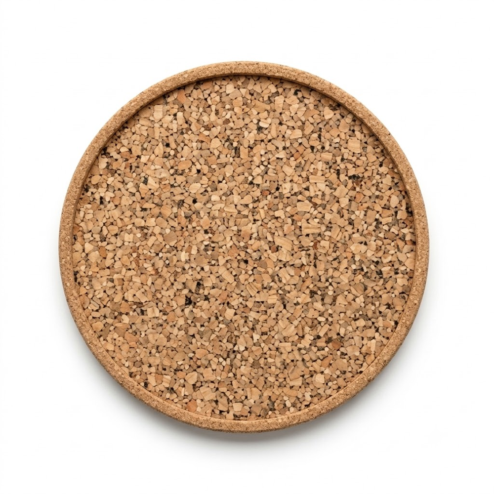 PAIVI Natural Cork Round Tray