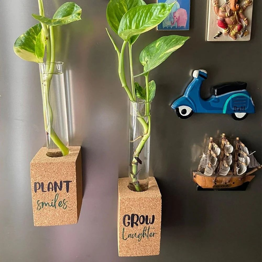 PAIVI Mini Cork Fridge Magnet Planter - Image 2