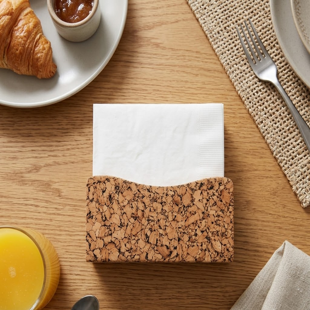 PAIVI Natural Cork Napkin Holder - Image 4