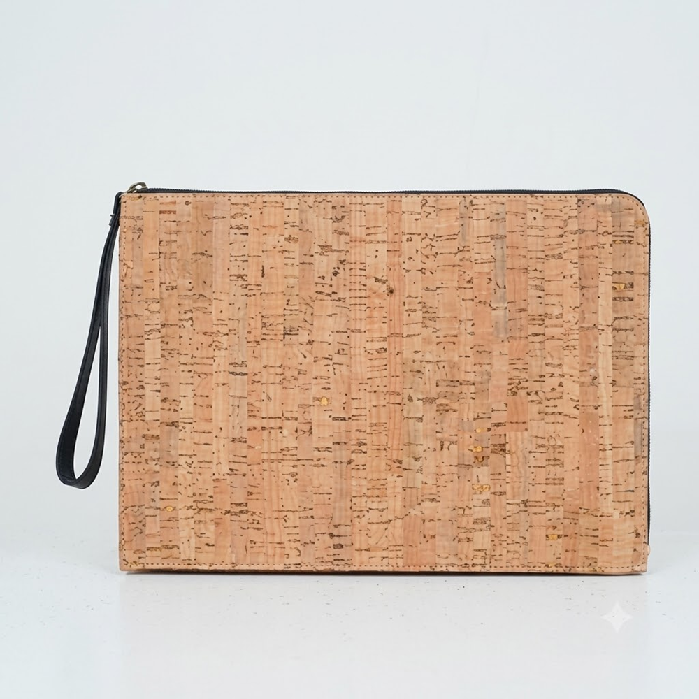 PAIVI Elegante Cork Zipper Laptop Sleeve
