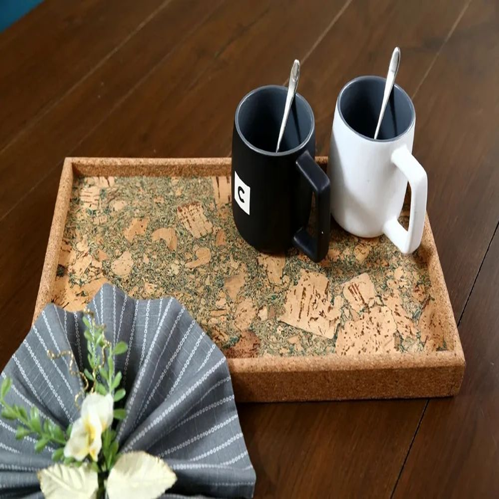 PAIVI Olive Print Cork Serving Tray - Image 2