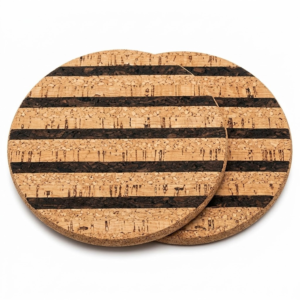 PAIVI Striped Cork Trivet Set