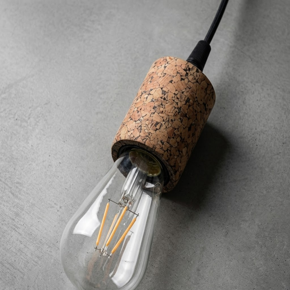 PAIVI Patterned Cork Pendant Light - Image 2