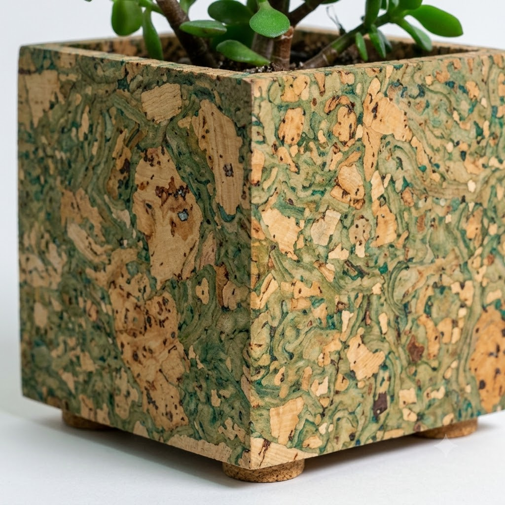 PAIVI Olive Print Cork Planter - Image 2