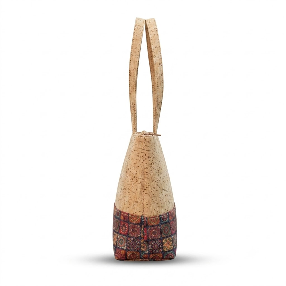 PAIVI Box Print Cork Tote Bag - Image 3