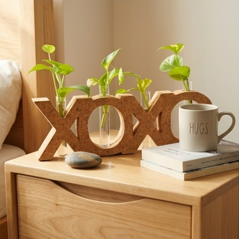 PAIVI XOXO Cork Letter Planter - Image 4