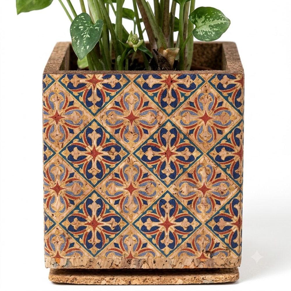 PAIVI Multicolor Print Cork Planter - Image 2