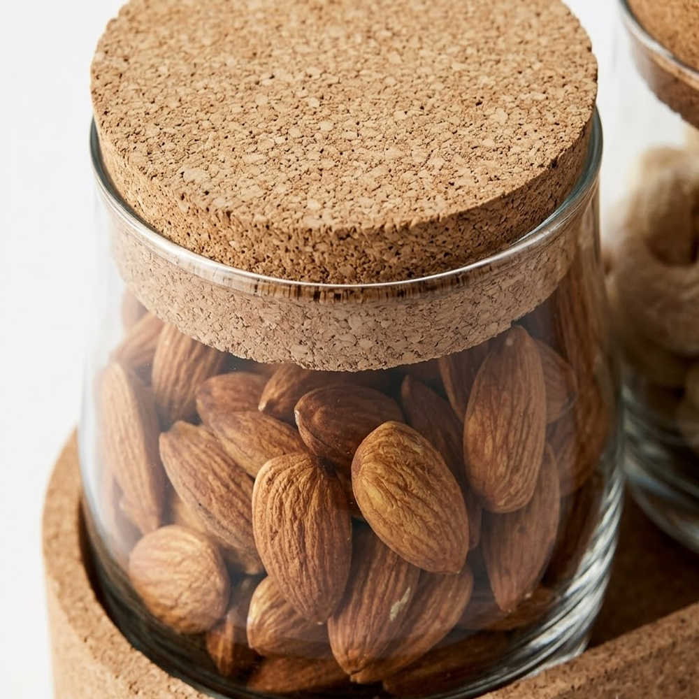 PAIVI Twin Jar Cork Tray Set - Image 3