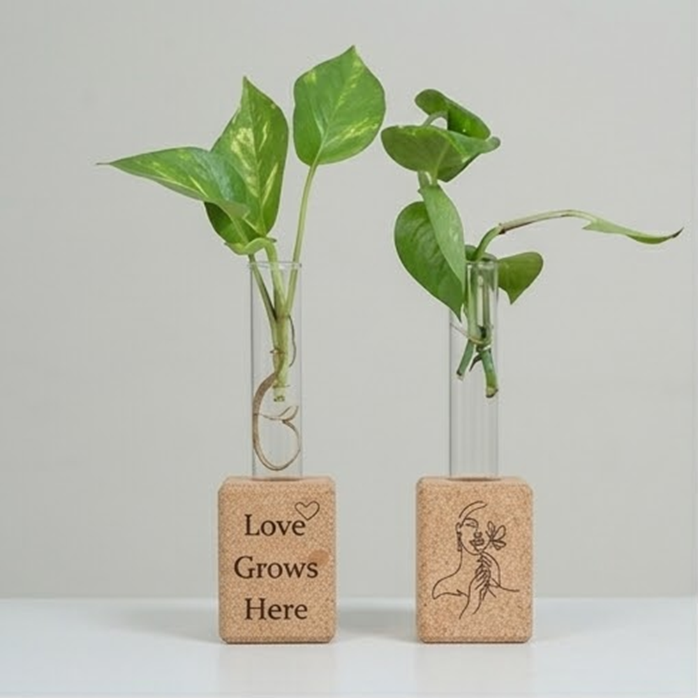 PAIVI Mini Cork Fridge Magnet Planter