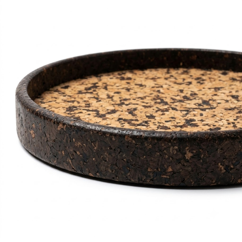PAIVI Choco Speckle Round Cork Tray - Image 3