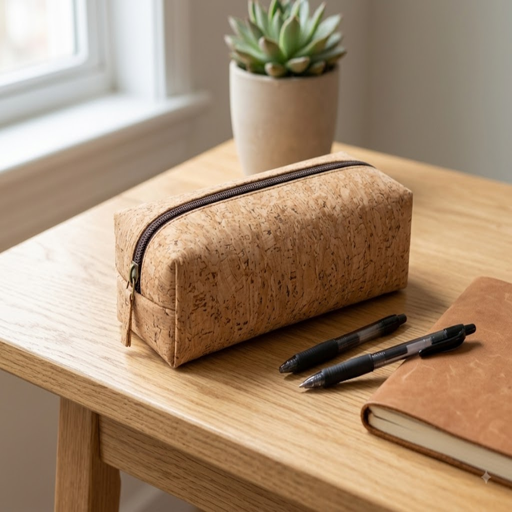 PAIVI Natural Cork Pencil Pouch - Image 3