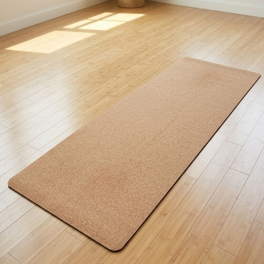 PAIVI Rubberized Cork Yoga Mat 5MM - Image 2