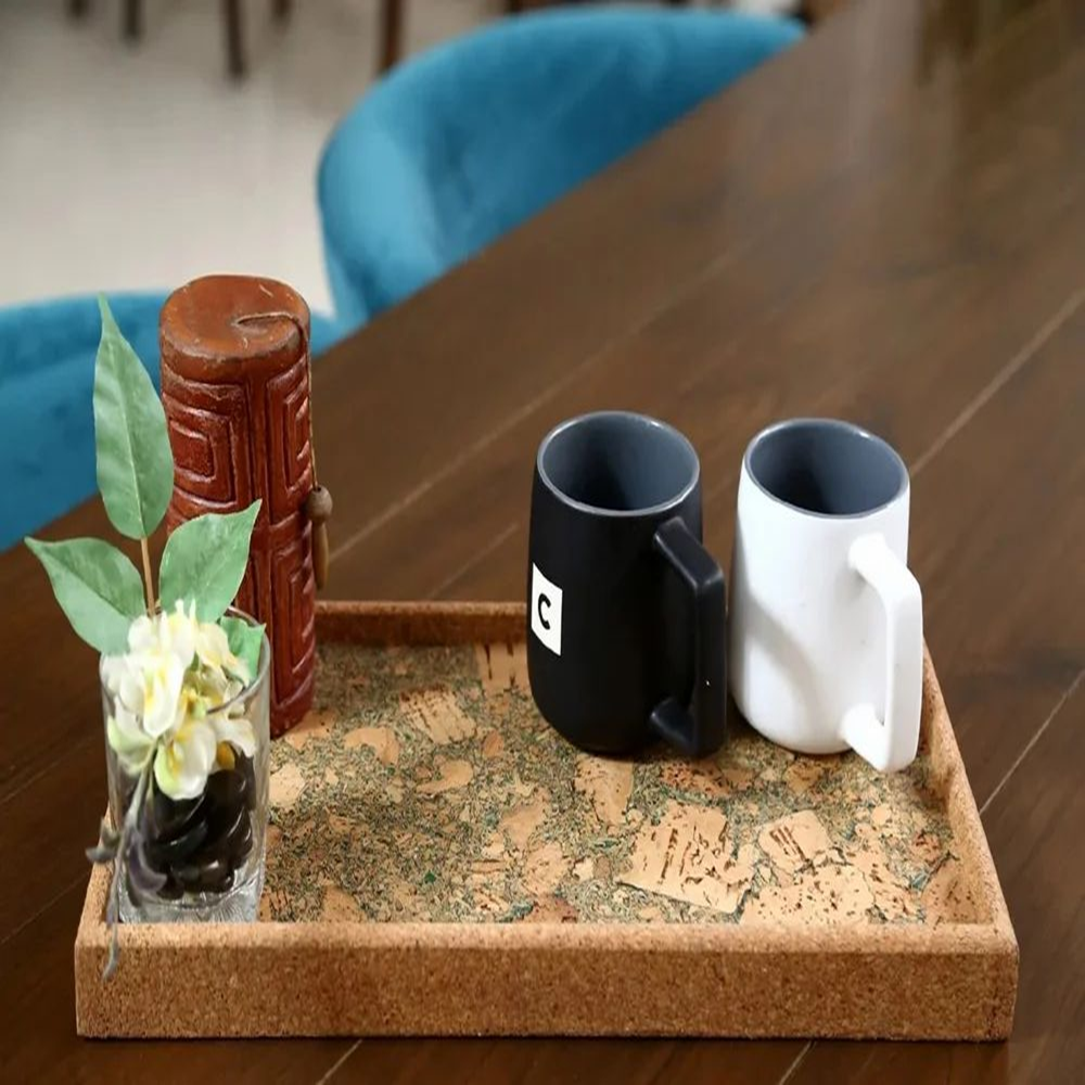 PAIVI Olive Print Cork Serving Tray - Image 4