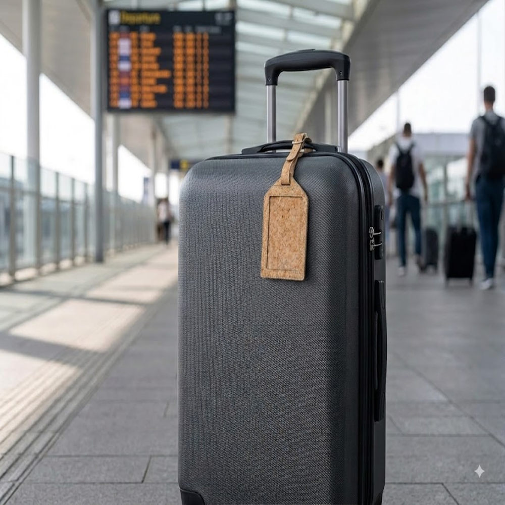 PAIVI Cork Luggage Tag & ID Card Holder - Image 4