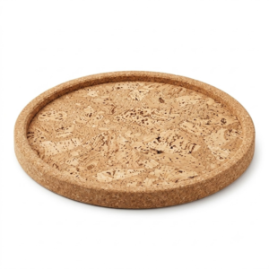 PAIVI Round Natural Textured Cork Tray