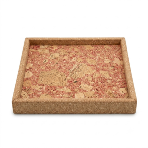 PAIVI Square Red Assiago Cork Serving Tray